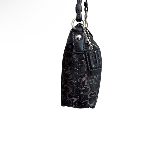 Coach vintage y2k optic c black and silver mini wristlet clutch bag - Picture 3 of 12